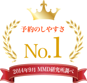 予約のしやすさ No.1